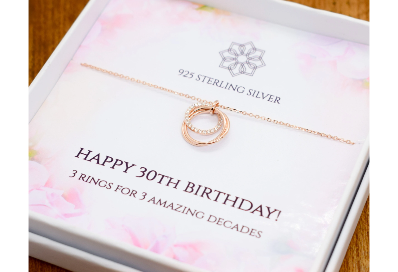 unique 30th birthday gift ideas: jewelry