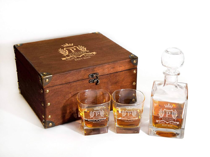 Unique Father’s Day Gifts: Personalized Whiskey Glass Set