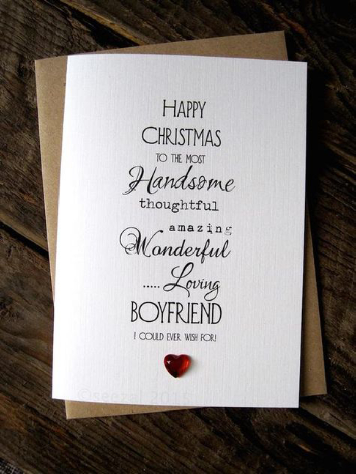 Christmas card messages for boyfriend