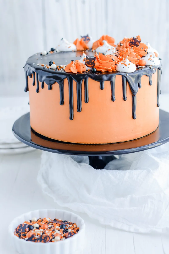 Adding a Dash of Orange and Black Sprinkles for a Spooky Vibe