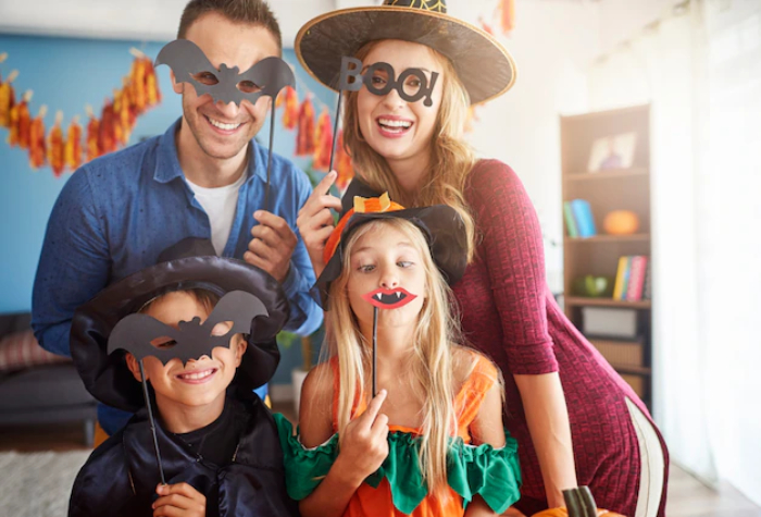 Halloween ideas for a family of four