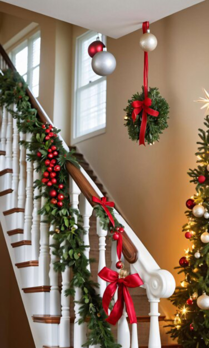How to Decorate Stairs for Christmas