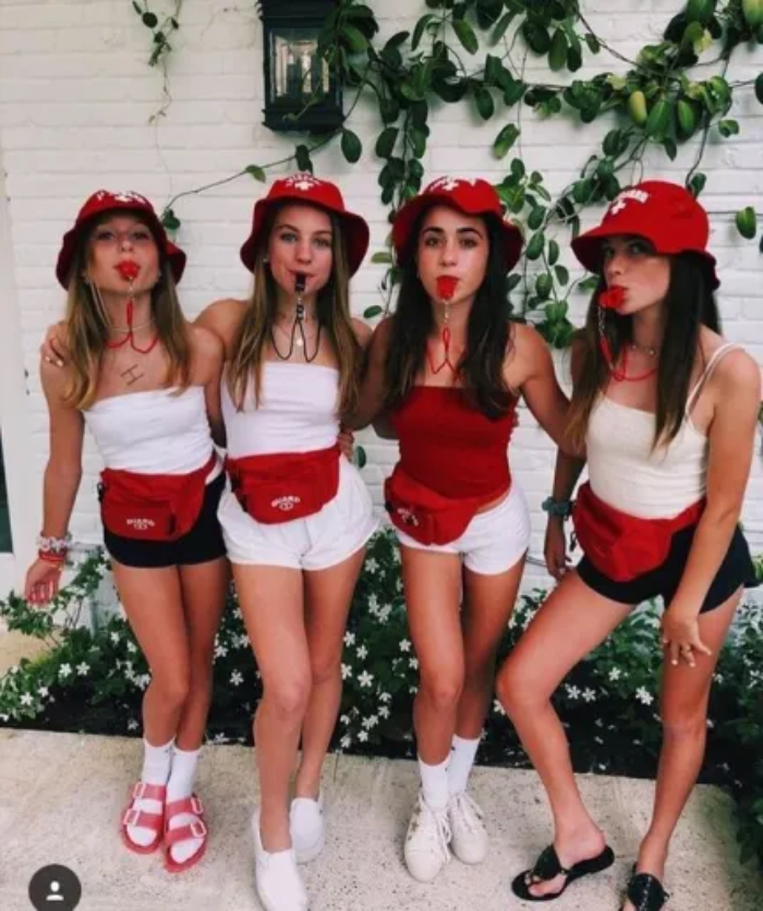 Women Halloween costumes as a group