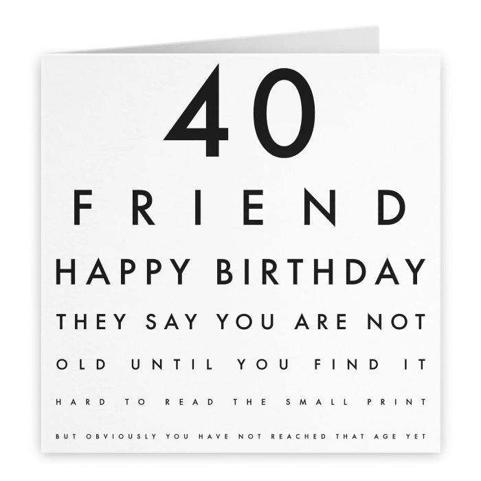 Witty Birthday Wishes for Friends turning 40