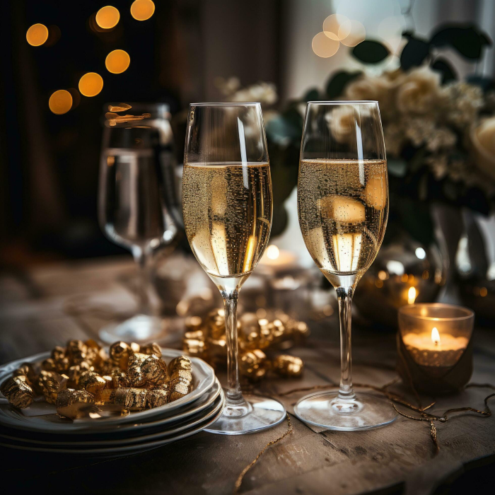 New Year's Eve Champagne and Sparkling Wine Set