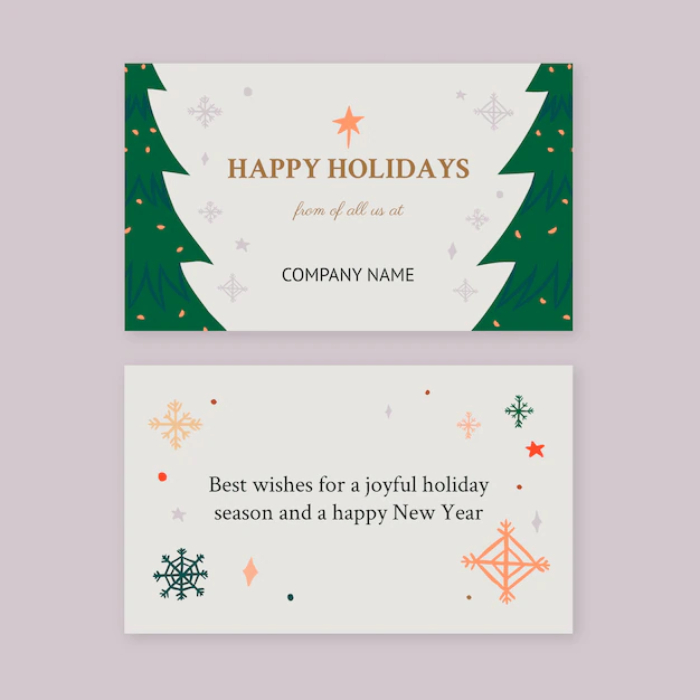 Christmas card messages for business