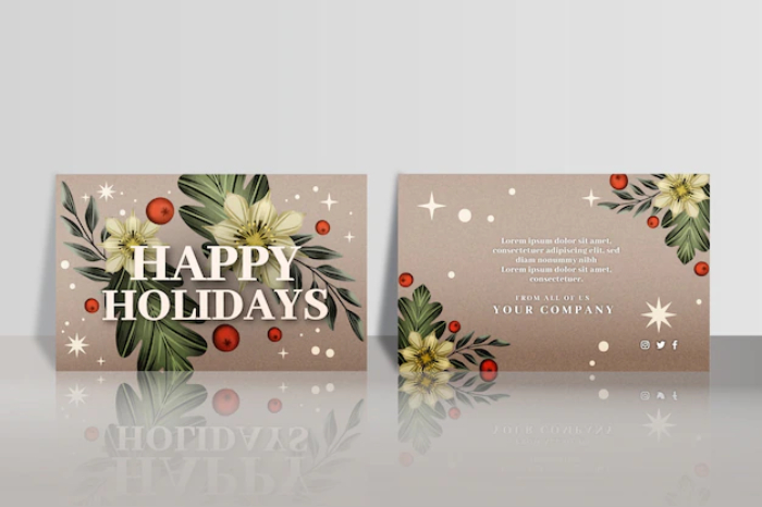 Christmas card messages for business
