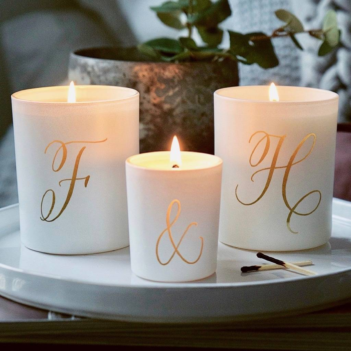 Personalized Candle Set