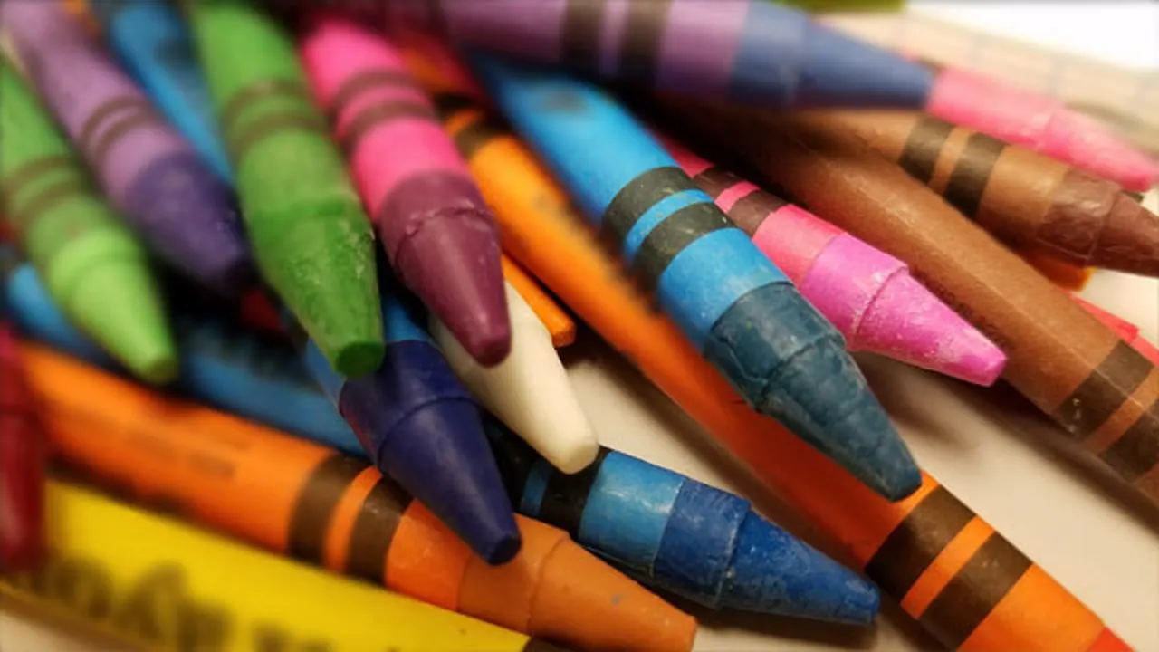 Crayons for kids who like to draw