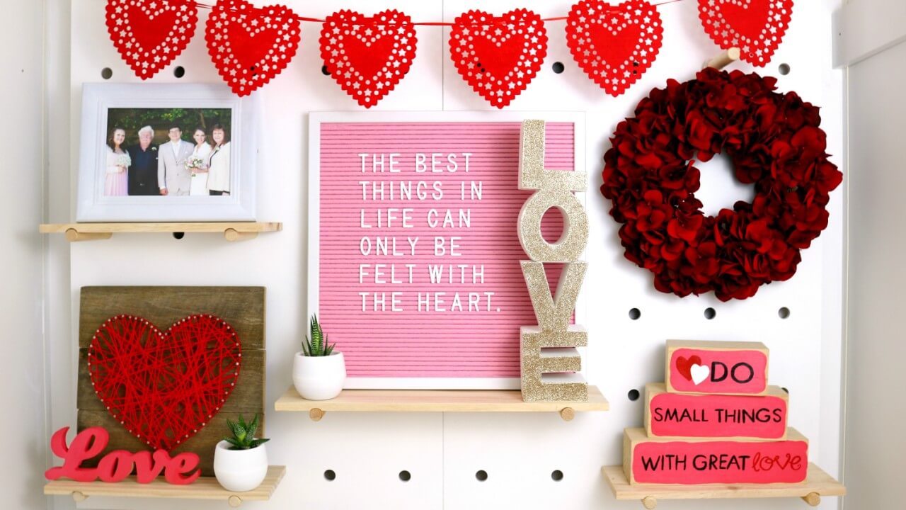 Home-decor Valentine craft ideas for adults