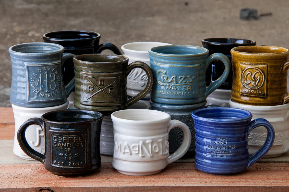 Monogrammed Coffee Mug Set