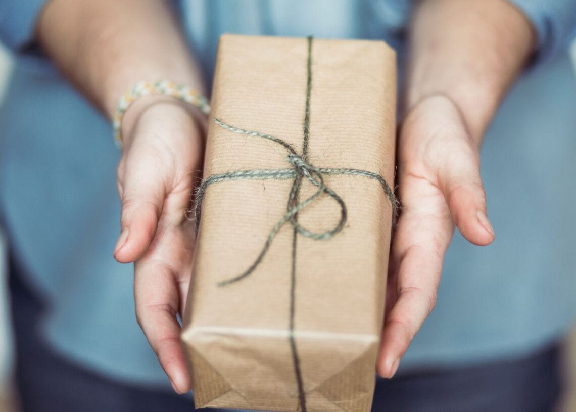 Hand-gifting to make the gift more sincere