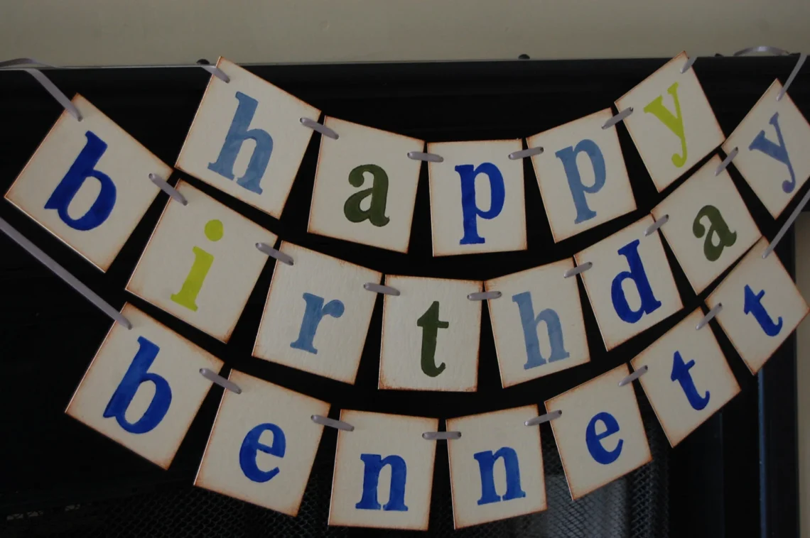 Birthday banners and signs