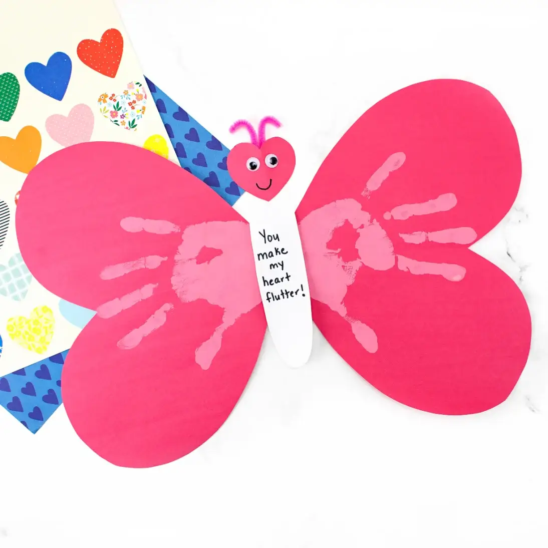 Valentine crafts for preschoolers with Paint and Colors