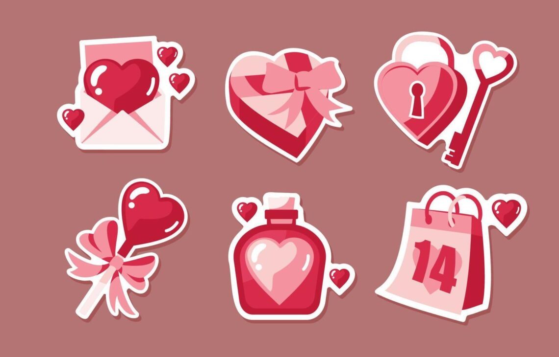 cute-valentines-sticker-collection