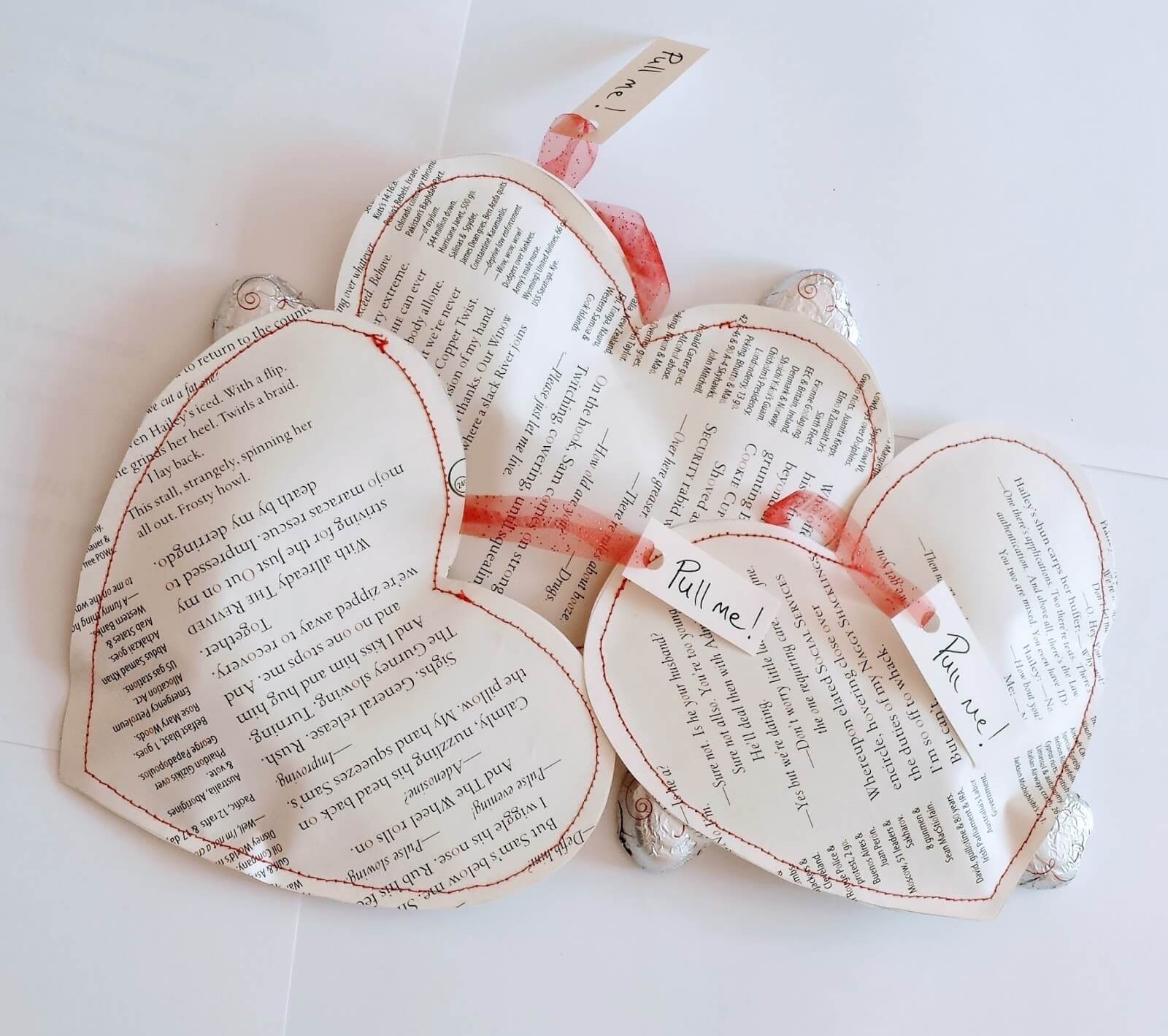 Upcycled Card Valentines