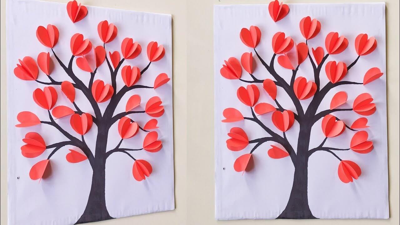 Paper Heart Tree