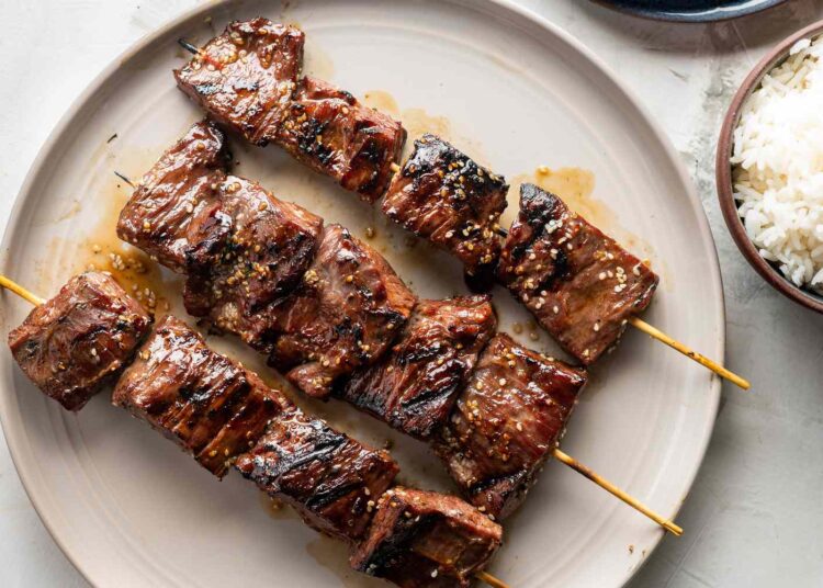 BBQ Beef Skewers