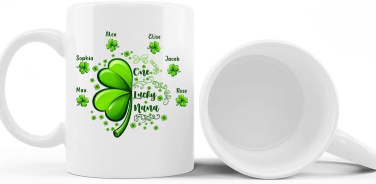 Personalized Shamrock Mug