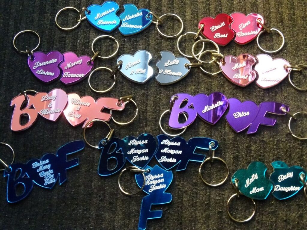 Personalized engraved keychain