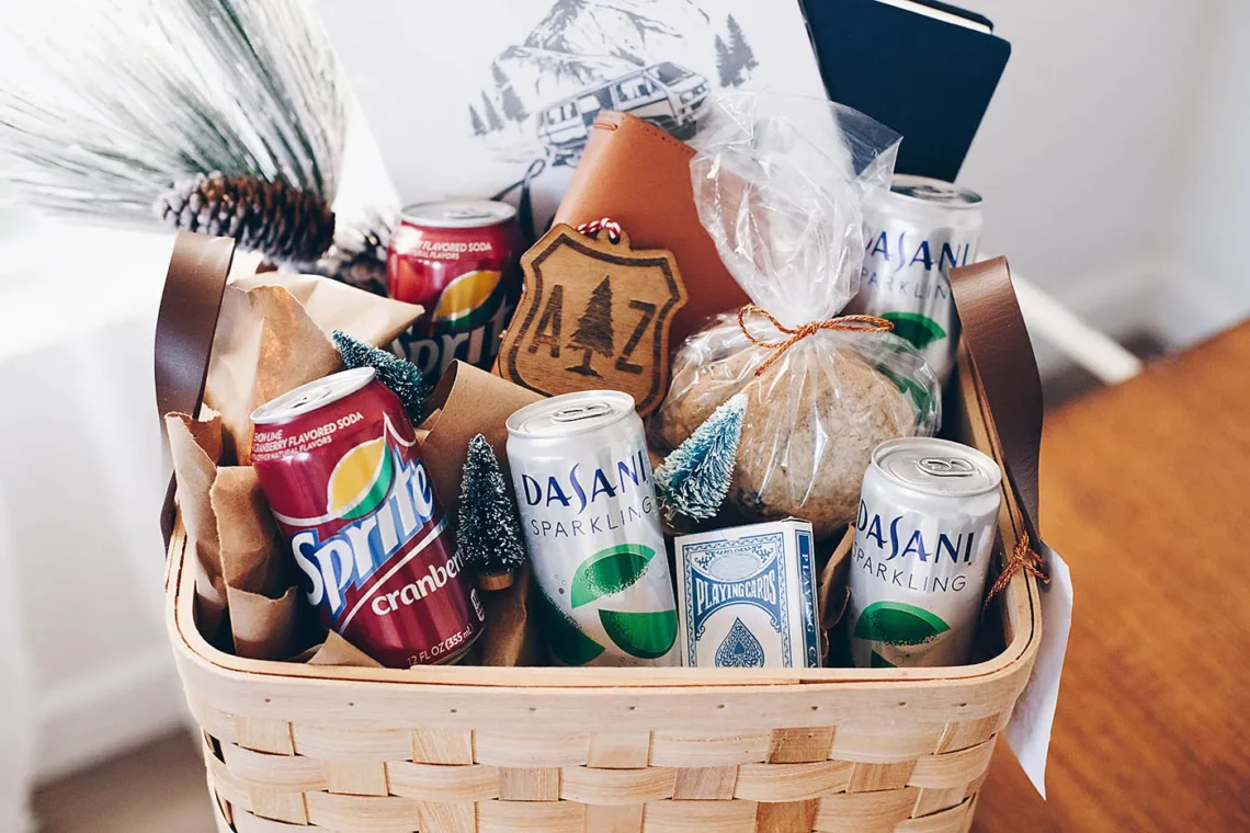 Travel-themed Basket